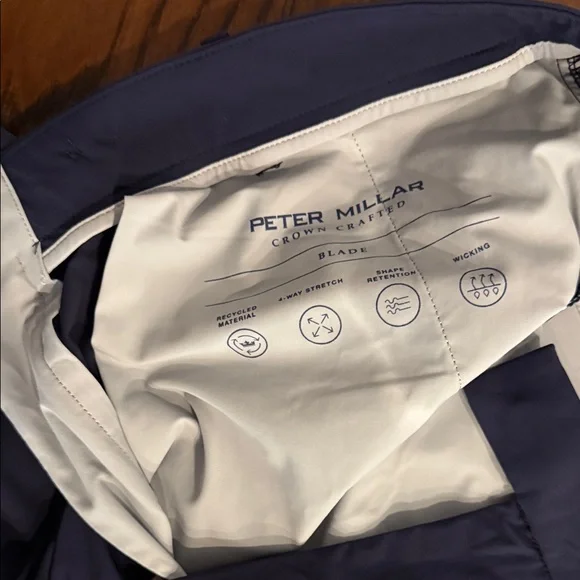 PETER MILLAR WORN ONCE - Men's Navy Blue Pants. Stretchy fabric , more skinny - Picture 3 of 13